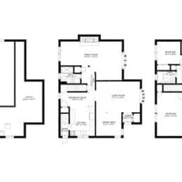 2D floor plan layout of a residential property with room measurements