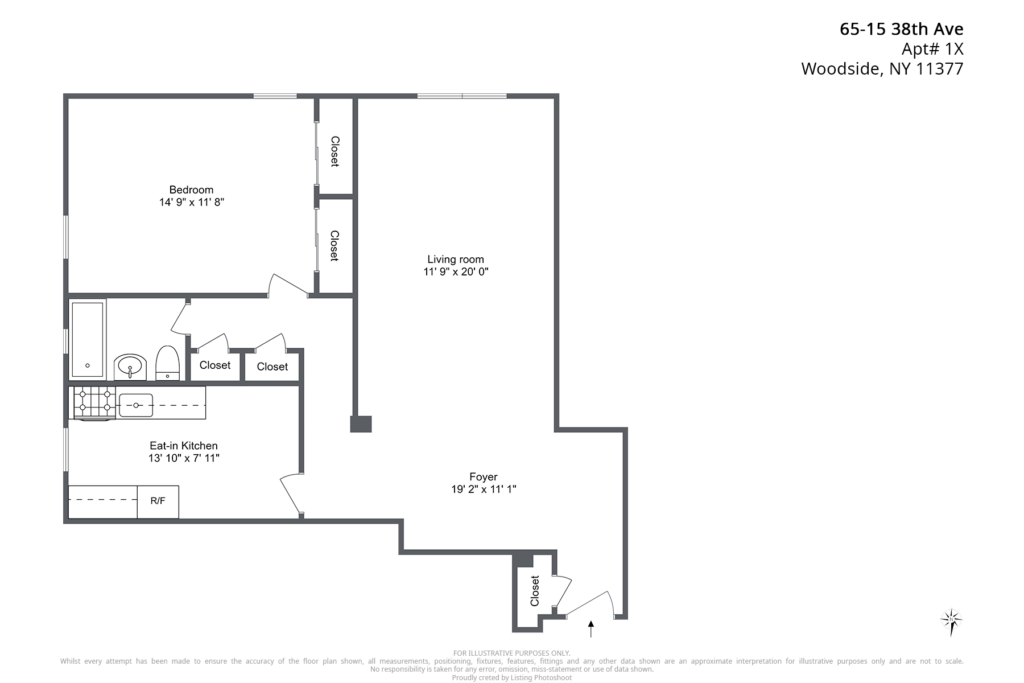 Photography of floor plans for real estate property in Woodside Queens